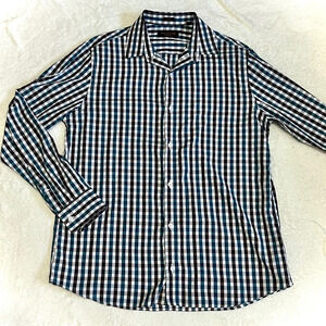 Fairlane & Sons Wrinkle Free Plaid Button Down - Large